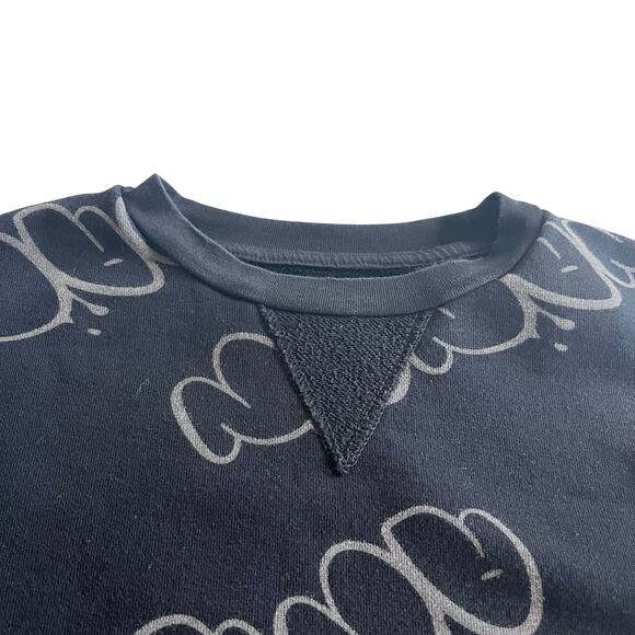 Nununu unisex boy girl black bubbly letters sweatshirt size 10-11 - Picture 2 of 8